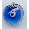 Glass Evil Eyes Large Heart