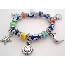 Plastic Evil Eye Bracelet