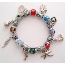 Glass Evil Eyes Bracelet<br/>Click for Colors