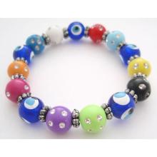 Glass Evil Eyes Bracelet<br/>Click for Colors