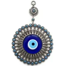 GLASS EVIL EYES WALL ORNAMENT