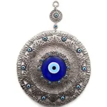 GLASS EVIL EYES WALL ORNAMENT