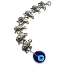 GLASS EVIL EYES WALL ORNAMENT