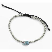 Evil Eye CZ Bracelet with Macrome Ending