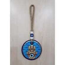 Adorno de ojo de cristal con diseño y ojo de cerámica