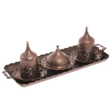 2 PIECES TURKISH COFFEE SET WITH PLATE