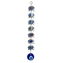 Evil Eye Wall Ornament (7 Elephants)