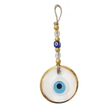 Altın Çerçeveli Şeffaf Cam Nazarlık