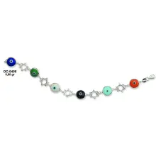 Sterling Silver Evil Eye Bracelet