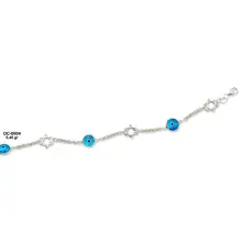 Sterling Silver Evil Eye Bracelet