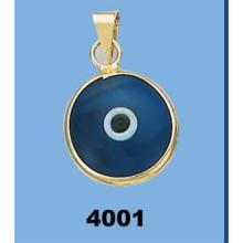 Sterling Silver Evil Eyes Pendant<br/>7mm / 10mm / 15 mm