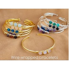 Wire Wrapped Stone Bracelet
