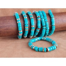 Boho Turquoise Gold Accent bracelet