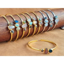 Boho Stone Cuff bracelet