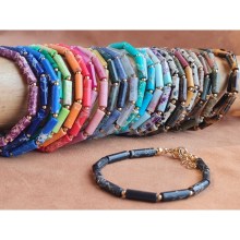Colorful Beaded Gold Plated bracelet
