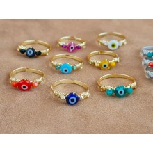 Colorful Evil Eye Ring