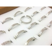 Twisted Silver Plated Ring